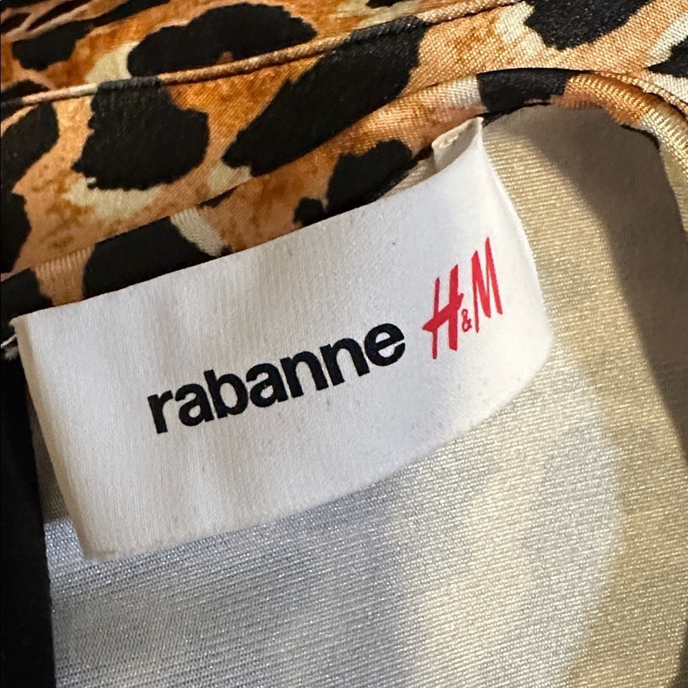 NWOT Rabanne x H&M Leopard Print Buckle Detail Dress SIZE Small - Picture 8 of 8